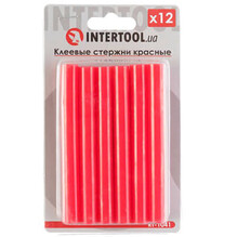 Комплект червоних клейових стрижнів Intertool RT-1041