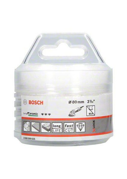 Алмазная коронка Bosch Dry Speed X-LOCK 80 мм Bosch  изображение 3