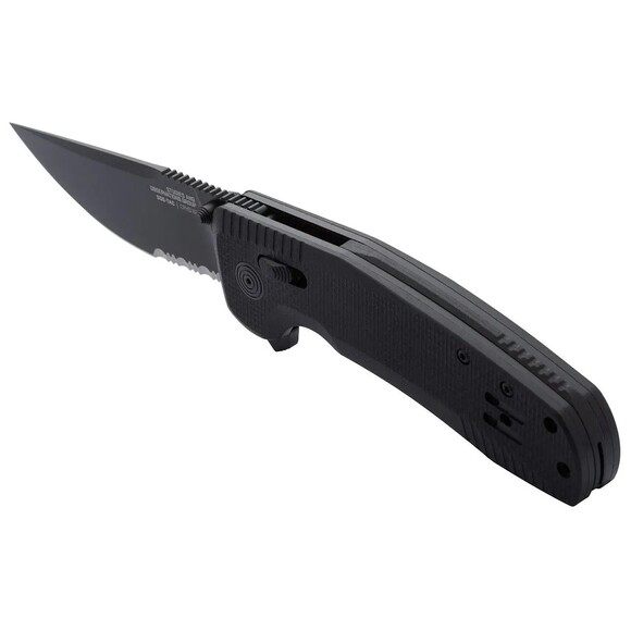Нож складной SOG TAC XR, Black/Partially Serrated (SOG 12-38-03-41) изображение 2