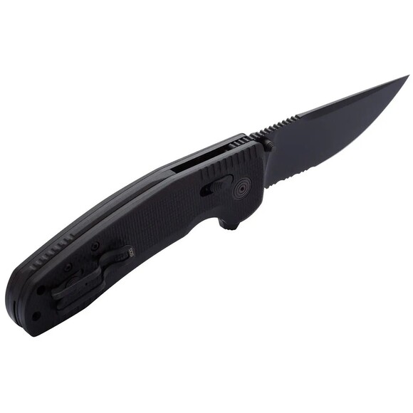 Нож складной SOG TAC XR, Black/Partially Serrated (SOG 12-38-03-41) изображение 3