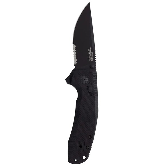 Нож складной SOG TAC XR, Black/Partially Serrated (SOG 12-38-03-41) изображение 4