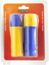 Фонарь ручной Quantum QM-FL1045 Smile COB, желто-синий, без батареек, 2 шт/уп (QM-FL1045-PB)