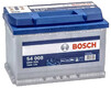 Автомобильный аккумулятор Bosch S4 12В, 74 Ач, 680 A (0092S40080)