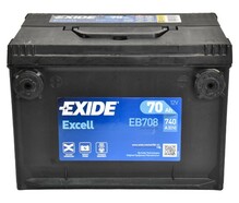 Акумулятор EXIDE EB708 Excell, 70Ah/740A