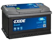 Акумулятор EXIDE EB800 Excell, 80Ah/640A