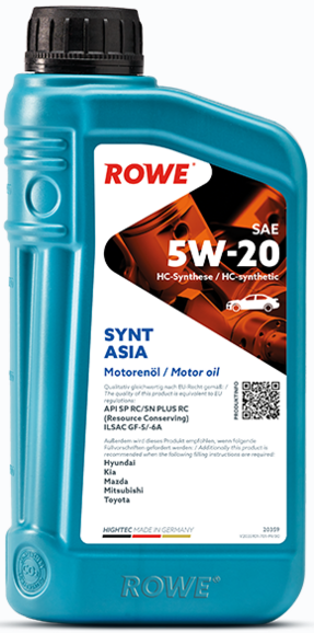 Моторна олива ROWE HighTec Synt Asia SAE 5W-20, 1 л (20359-0010-99)