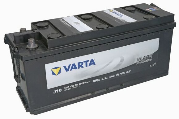 Грузовой аккумулятор Varta Black Promotive HD J10 12V 135Ah 1000A (PM635052100BL) изображение 2