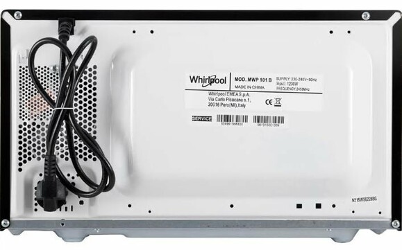 Микроволновая печь Whirlpool MWP101B изображение 8