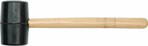 Киянка гумова VOREL з дерев'яною ручкою 70 мм (33900)