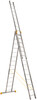 Алюминиевая трехсекционная лестница Техпром P3 9314 3х12 профессиональная