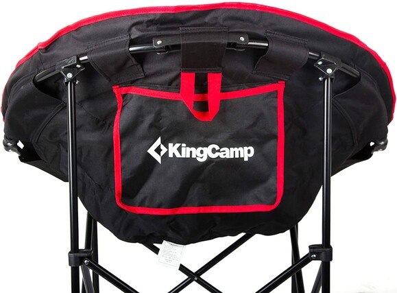 Розкладне крісло KingCamp Moon Leisure Chair Black/Red (KC3816 Black/Red) фото 4