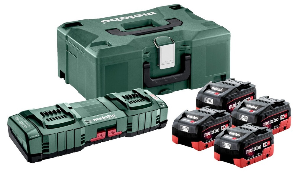 

Набор аккумуляторный Metabo 4 x LiHD 8.0Ah +1 ASC 145 DUO +ML (685135000)