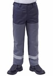 Рабочие брюки сварщика Free Work Fenix серо-синие р.44-46/3-4 (61372)