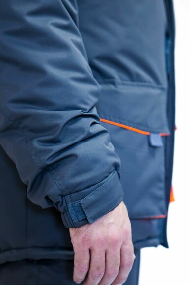 Куртка робоча утеплена Free Work Dexter сіра з помаранчевим р.48-50/5-6/M (56829) фото 6