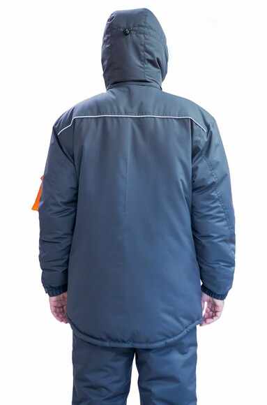 Куртка робоча утеплена Free Work Dexter сіра з помаранчевим р.48-50/5-6/M (56829) фото 2
