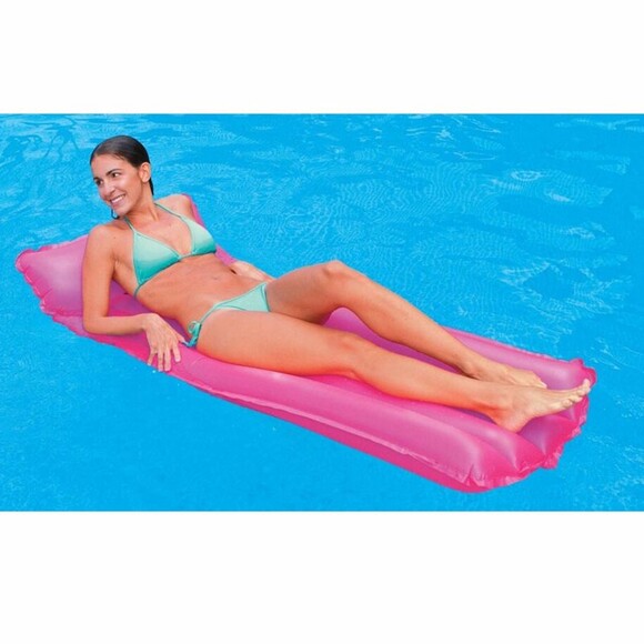 Пляжний надувний матрац для плавання Intex Рожевий Neon Frost Air Mats 183х76см (59717-3) фото 2