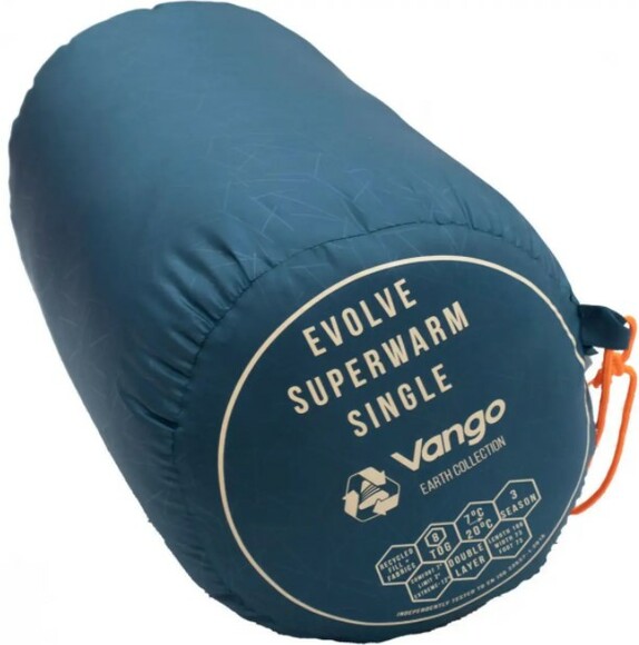 Спальный мешок Vango Evolve Superwarm Single Moroccan Blue Left (SBREVOLVEM23TJ8) изображение 4