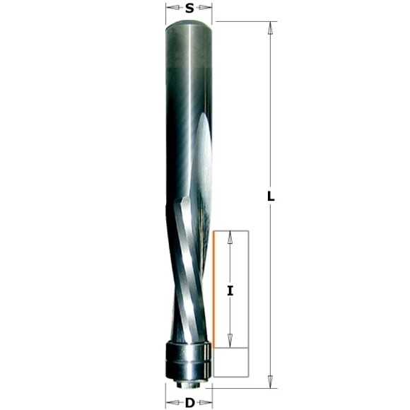 Фреза CMT HM D12.7 l42 L114 S-12 RH Z2+2 (190.508.11B) изображение 2