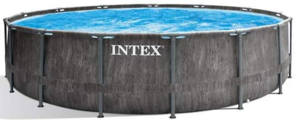 Каркасный бассейн Intex, 457х122 см (фильтр-насос 3785 л/час, лестница, тент, подстилка) (26742)