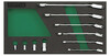 Набор ключей комбинированных с трещоткой TOPTUL 10 шт. (GVA1017)
