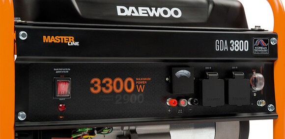 Бензиновый генератор Daewoo GDA3800 изображение 4