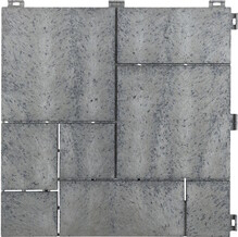 Декоративне покриття для підлоги MultyHome Mosaic, рифлене, 30х30 см, світло-сіре, 6 шт. в уп. (5903104911676)