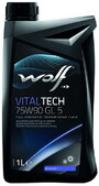 Трансмиссионное масло WOLF VITALTECH 75W-90 GL 5, 1 л (8303906)