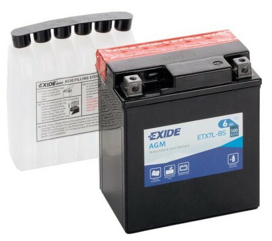 

Аккумулятор EXIDE ETX7L-BS AGM, 6Ah/100A