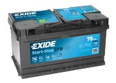 Акумулятор EXIDE EL752 (Start-Stop EFB), 75Ah/730A 
