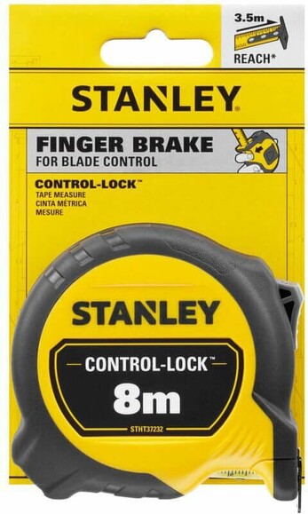 Рулетка Stanley CONTROL-LOCK, 8 м, 25 мм (STHT37232-0) изображение 4