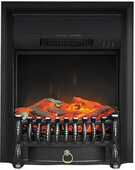 Електрокамін з обігрівом Royal Flame Fobos FX Black, зі звуком (FobosFXBlack)