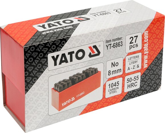 Клейма буквенные Yato YT-6863 изображение 2