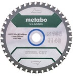 Пильный диск Metabo Steel cut Classic HW/CT 165х1.6/1.2x20, Z40 FZFA/FZFA 4 град. /B (628651000)