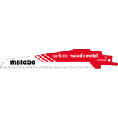 Сабельное полотно Metabo Carbide Wood and Metal 150 мм (626559000)