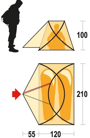 Палатка Ferrino Maverick 2 (10000) Orange/Gray (923865) изображение 5