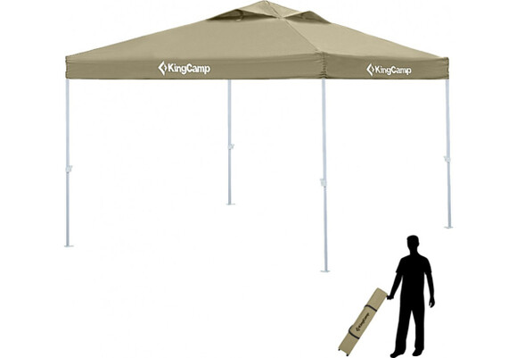 Тент-шатер KingCamp Canopy L (KT3060) Beige фото 4