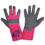 Перчатки защитные Lahti Pro женские с синтетической кожи (микрофибра, эластан) серо-красные 9 (L271409K)