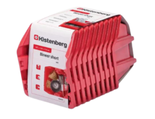 Набір контейнерів Kistenberg Bineer short 288x158x187 мм, красный, 10 шт (KBISS20-3020 10)