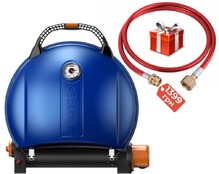 Портативний переносний газовий гриль O-GRILL 900, синій + шланг у подарунок! (o-grill_900_blue)