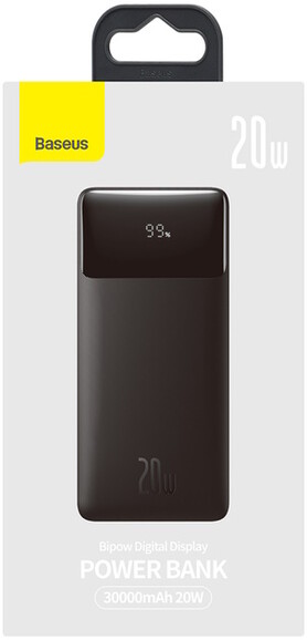 Портативная батарея Baseus Bipow Overseas 20W 30000 mAh, black (PPBD050401) изображение 12