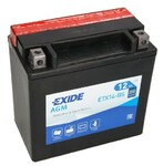 Мото акумулятор EXIDE YTX14-BS, 12Ah/200A