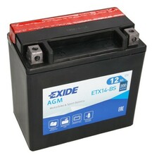 Мото аккумулятор EXIDE YTX14-BS, 12Ah/200A