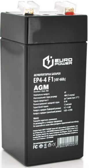 Акумуляторна батарея EUROPOWER AGM EP4-4M1 (14247)