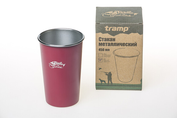 Стакан металевий Tramp 450 мл Червоний (TRC-099-red) фото 2