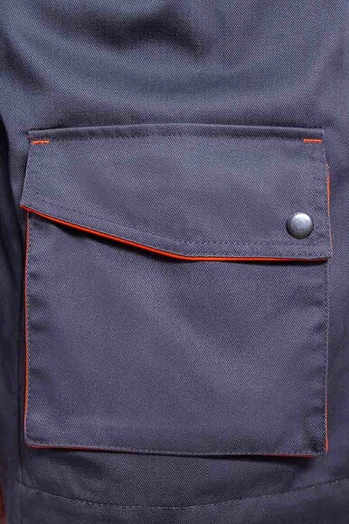 Куртка робоча Free Work Dexter сіра з помаранчевим р.44/5-6/S (56098) фото 6