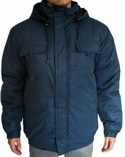 Куртка робоча утеплена Free Work Патріот темно-синя р.48-50/5-6/M (56959)