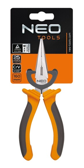 Длинногубцы прямые Neo Tools 160 мм (01-013) изображение 2