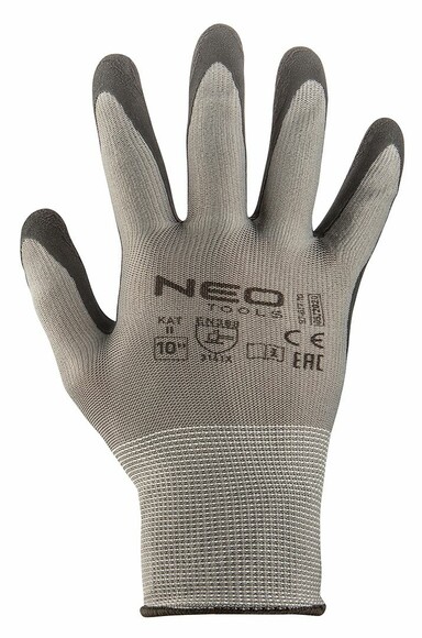 Перчатки Neo Tools рабочие с латексным покрытием пена р.8 (97-617-8) изображение 3
