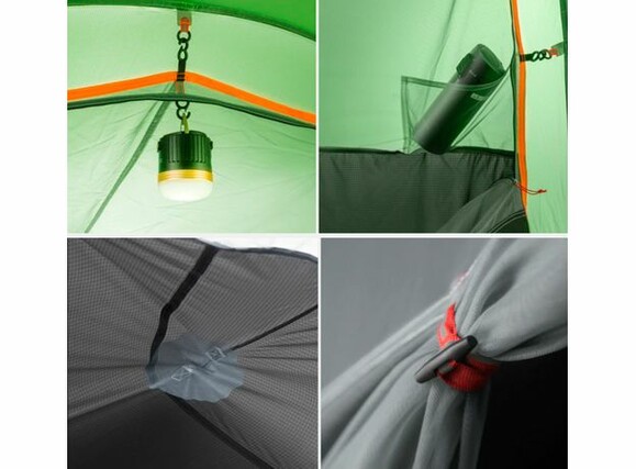 Палатка 3F UL Gear двухместная Taihang 2 210T 3 season темно-зеленая (2210T3S) изображение 5