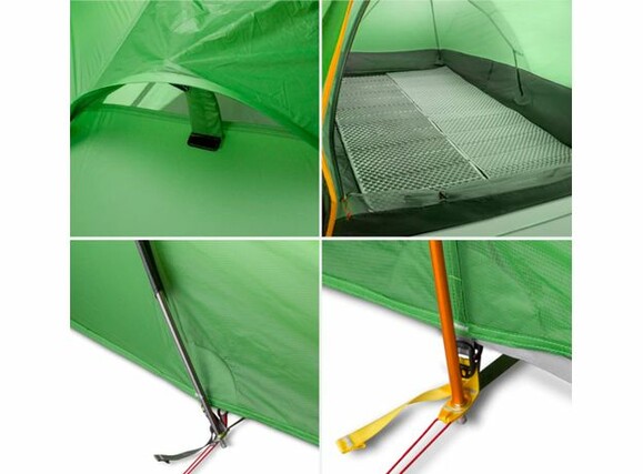 Палатка 3F UL Gear двухместная Taihang 2 210T 3 season темно-зеленая (2210T3S) изображение 7